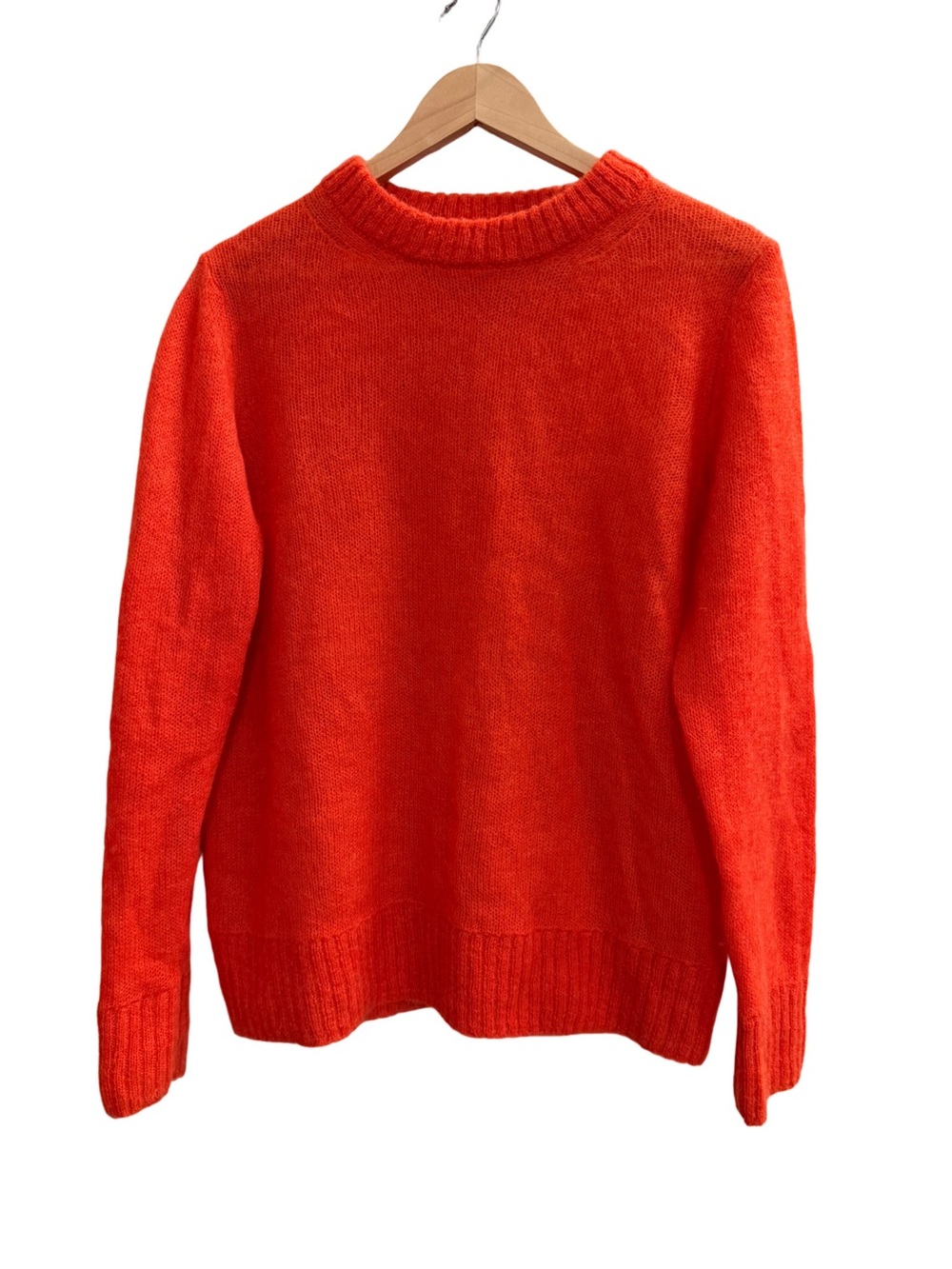 COS Orange Mohair Wool Blend Knit Sweater Size Medium